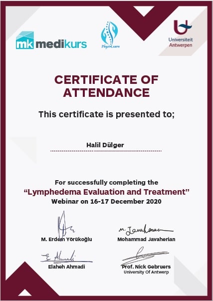 sertifika lenfödem